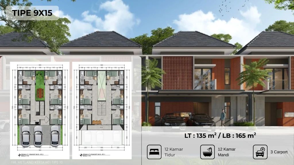 Harga rumah kost Cluster Kertanata